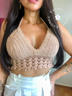 CROPPED CROCHÊ SELENA - comprar online