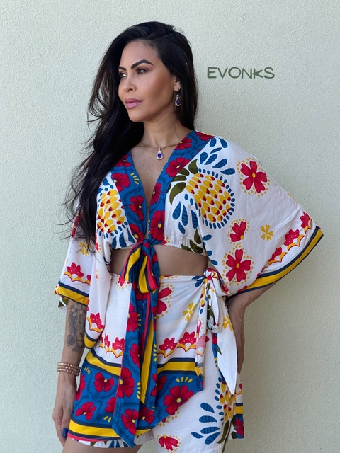 CONJUNTO ESTAMPADO FLORAL BELLE INSP.FARM - comprar online