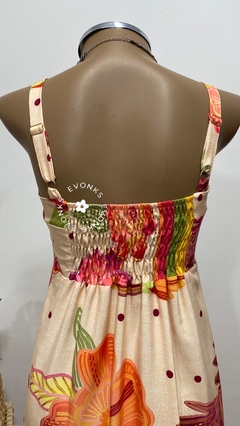 VESTIDO ESTAMPADO MIDI INSP. FARM na internet