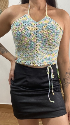 CROPPED CROCHÊ MULTICOR na internet