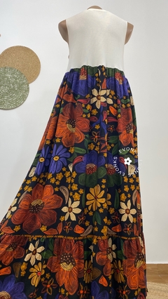 VESTIDO CROPPED ESTAMPADO FLORECER INSP. FARM - loja online