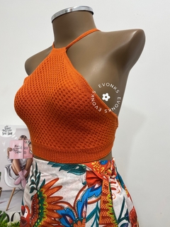 TOP FRENTE ÚNICA EM TRICOT - loja online