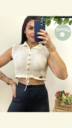 CROPPED CROCHÊ ANANYA - EVONKS OFICIAL 
