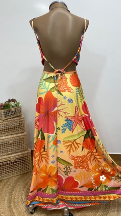 VESTIDO LONGO ESTAMPADO INS. FARM - EVONKS OFICIAL 