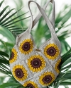 BOLSA SQUARE GIRASSOL EM CROCHE - comprar online