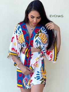 CONJUNTO ESTAMPADO FLORAL BELLE INSP.FARM na internet