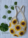 BOLSA SQUARE GIRASSOL EM CROCHE - comprar online
