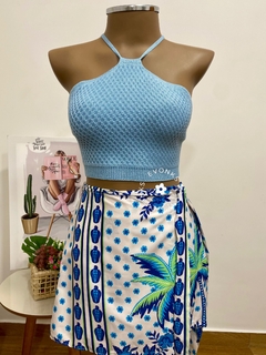 TOP FRENTE ÚNICA EM TRICOT - loja online