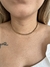 Colar Choker Fio Redondo Yvi Folheado a Ouro - Graviola Acessórios