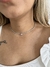 Colar Choker Riviera com Gota Folheado a Prata - loja online
