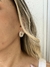 Brinco Oval Brilhos Strass Bijuteria - loja online
