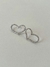 Imagem do Brinco Coração Love Zircônia Bijuteria