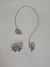 Imagem do Conjunto Brinco e Colar Folhas Bijuteria