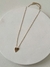 Colar com Pingente Coração Chapinha Lisa Banhado a Ouro | Semijoia - comprar online