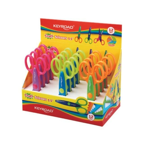 TIJERA ZIG ZAG FORMA 14 CM KEYROAD x12 KR2142