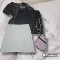 pollera engomada tajo tacha - comprar online