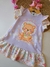 74134 - Vestido infantil Kukiê lilás- Leão melancia