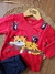 0006 - Conjunto Kyly Masculino - Blusa em meia malha e calça moleton - Vermelho - Juba Leão