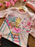 Conjunto de moletom com estampa divertida - Rosa - Moleton Peluciado - Kyly - comprar online