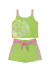 Conjunto Cropped e Shorts Smile | Verde- Tile e sul - comprar online