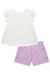 Imagem do 75460 - CONJUNTO DE BATA EM MEIA MALHA + SHORTS EM JACQUARD CATARINA - LILÁS - INFANTI