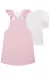75916 - CONJUNTO DE BLUSA EM MALHA CAPRI COM SALOPETE EM MOLEVISCO - ROSA CLARO - INFANTI - Juba Leão