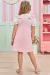 75916 - CONJUNTO DE BLUSA EM MALHA CAPRI COM SALOPETE EM MOLEVISCO - ROSA CLARO - INFANTI - comprar online