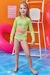 75332 - CONJUNTO INFANTIL DE BLUSA E BIQUINI EM MALHA ELASTIC COM PROTEÇÃO UV 50 + - KUKIÊ