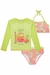 75332 - CONJUNTO INFANTIL DE BLUSA E BIQUINI EM MALHA ELASTIC COM PROTEÇÃO UV 50 + - KUKIÊ na internet