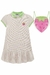 76094 -VESTIDO INFANTIL POLO EM COTTON LISTRADO (ACOMPANHA MOCHILA) KUKIÊ na internet