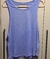 Blusa clássica malha devore decote costas leve transparência lavanda - comprar online