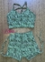 Top + Short Cross cintura alta textura zebra verde na internet