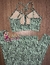 Top + Calça cintura alta empina textura zebra verde - Lolla Fitness Club