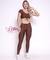Calça + Top especial manguinha poliamida light especial básico - coffe - comprar online