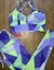 Top + Calça cintura alta empina poliamida - triângulos violeta top ana na internet