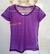 Blusa clássica de Tule de poliéster manga violeta - Lolla Fitness Club