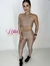 Calça + top - aveludado de compressão - cintura alta básico- Nude na internet