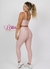 Calça e top - aveludado de compressão - cintura alta empina - Rosinha na internet