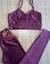 Top + calça cintura alta básico - textura cirré - vinho bordo na internet
