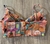 Cropped Corset com bojo e aro - estampa tropical - Lolla Fitness Club