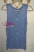 Imagem do Blusa Regata tule sem manga azul cinderela