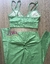 Top + calça cintura alta empina aveludado compressão verde kiwi - Lolla Fitness Club