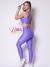 Top+ Calça com bolso especial Aveludado de compressão básico Paloma- violette - Lolla Fitness Club