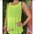 Blusa Regata malha devore leve transparência amarelo neon na internet