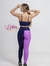 Top + Calça Bicolor cintura alta básico compressão - azul marinho + Penélope - Lolla Fitness Club