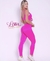 Macacão decote detalhe de amarrar glow aveludado básico - Rosa Glow - loja online