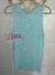 Blusa Regata de tule sem manga verde água