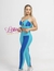 Top + calça bicolor cintura alta básico aveludado compressão maldivas + arara azul na internet