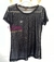 Blusa clássica tule manga preta