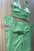 Top + calça cintura alta empina aveludado compressão verde kiwi - Lolla Fitness Club